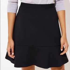 Black Ponte Flippy Skirt